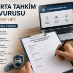 Sigorta Tahkim Başvurusu sürecini gösteren görsel. Başvuru şartları, gerekli belgeler, hakem kararı ve itiraz süreci hakkında 2026 güncel rehber.